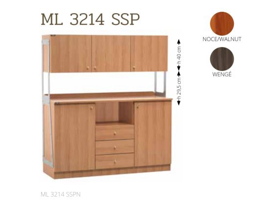 Mobile di servizio alto tre ante ML3214SSP.